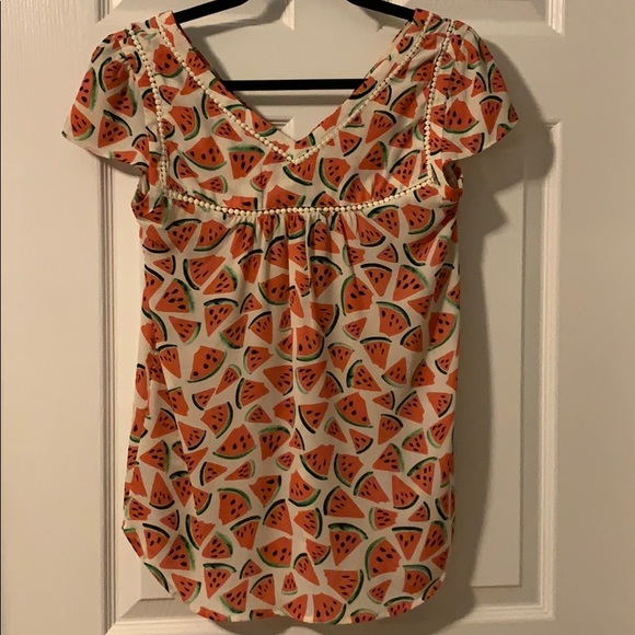 Anthropologie Maeve Watermelon Top - Picture 12 of 15